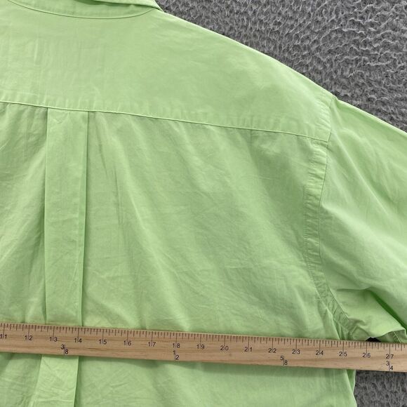 Vineyard Vines Shirt Men's XL Lime Green Slim Tucker Whale Button Down Preppy - Picture 8 of 11